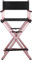 Professionelle Faltbare Direktoren Stuhl - Hoher Make-up-Stuhl für Kunden, Aluminium Tragbarer Regiestuhl für Make-up Artist, Camping Chaise (Pink Rosa)