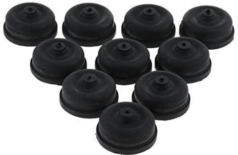 AWHAO 10er-Pack Ersatzteile für Aquatische Habitat-Belüftungspumpe, EPDM-Gummi-Belüftungsgeräte Zubehör, Leise und Langlebig, Größe M