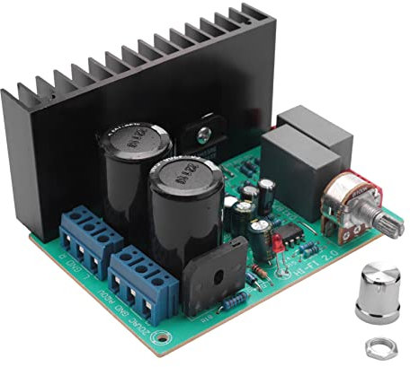 Otueidnsy 30 W + 30 W LM1876 Puissance Audio StéRéO 4558 Carte Amplificateur 2.0 StéRéO Classe AB Amplificateur de CinéMa Maison Double