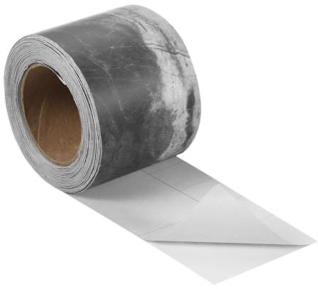 sourcing map Wood Grain Tape, 2 x33 Ft Self Adhesive Wood Grain Repair Patch for Baseboards, Doors, Floor Repair, Furniture Home Decor Gray