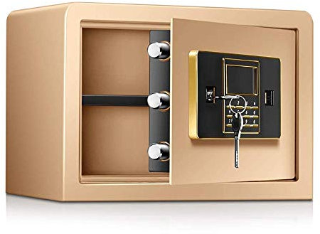 GLETSF Home Safe Doppelschlüsselschloss und passwortgeschützte Geldkassette Sicherheitsbox