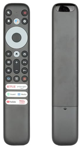 Telecomando RC902V FMR5 IR Compatibile Con TCL 8K QLED Thomson Smart TV Nuovo Sostituzione Controllore Con NETFLIX PrimeVideo YouTube Pulsanti, Nessuna Programmazione Richiesta