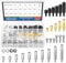 Glarks 256pcs M3 Carbon Steel & Nylon & Brass Standoff Set Hex Mount Spacer Motherboard Spacer Male-Female Spacer Standoff with Pan Head Screw Nylon Screw Nut and Hex Nut for PCB, Quadcopter Drone