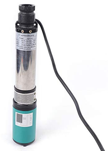 Tiefbrunnenpumpe, 3 Zoll Brunnenpumpe 320W 1600 L/h Tauchpumpe aus Edestahl Gartenpumpe Tauchpumpe Rohrpumpe Unterwasserpumpe mit Druckschalter, max. Förderhöhe 80m