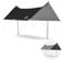 Naturehike Auvents Toile de Tente Tarp Imperméable Protection Contre la Pluie Anti-UV Toit Solaire Auvents Pavillon pour Camping en Plein Air Pique-Nique Festival