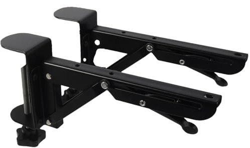 Computer Desktop Hand Rest Bracket - Foldable Desktop Side Clip - Foldable Computer Keyboard Stand Clamp for Computer Room, Study Room, Sewing Room