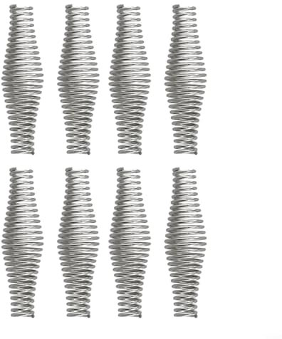 QOXEZY Federstahlgriff für Grill und Holzofen, Ersatzteil, 10,2 cm Länge, 8 Stück