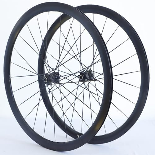 HCZKIUJY 700C Rennrad Laufradsatz QR Scheibenbremse Vorne Hinten Räder Aluminium Felgen 38MM 7 8 9 10 11 Geschwindigkeit Kassette Lager Naben