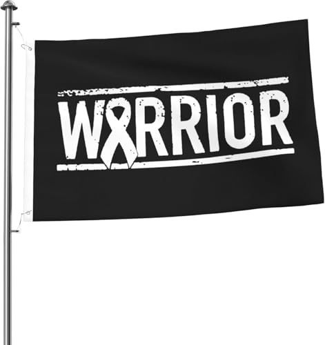Gehirnkrebs Krieger Tumor Awareness Ribbon Flagge 2x3 FT helle Flaggen