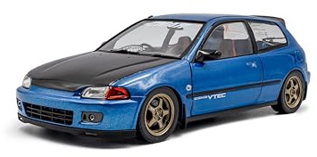 1:18 Honda Civic (EG6) SOLIDO Works Cobalt Blue Pearl 1991