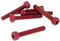 Schraubensatz 6 Stück Innensechskant Alu rot - M5x30