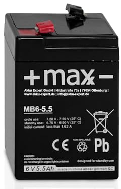 Ersatzakku kompatibel QP6-4.5 QP6-5 QP6-3 QP6-3.2 QP6-4 QP6-4.2 6V 5Ah