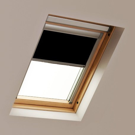 Ambition Blinds BLackout roller blind for Velux window Black for code PK10