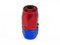 Alu-Fitting AN8, Dash8, D-08, 3/4 Zoll 16UNF Schraub Verbinder - Anschluss gerade - eloxiertes Aluminium in Rot/Blau