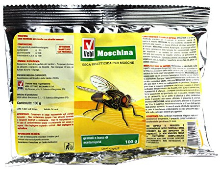 INSETTICIDA GRANULARE MOSCHE MOSCHINA VEBI BUSTA GR. 100 - ESCA INSETTICIDA