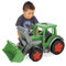 Wader 66015 - Gigant Traktor zum Sitzen mit großer Frontschaufel, ab 12 Monaten, belastbar bis 100 kg, ca. 60 cm, grün, ideal als Geschenk für kreatives Spielen