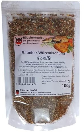 Räucherteufel Räucher-Würzmischung Forelle (Konzentrat) 100g, Räucherzusatz