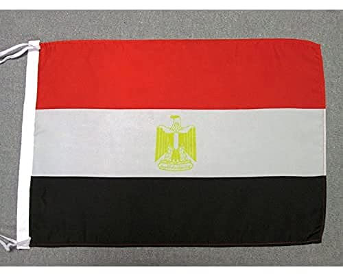 AZ FLAG Bandiera Egitto 45x30cm - BANDIERINA EGIZIANA 30 x 45 cm Poliestere Leggero