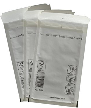 PeakPack 100x Premium Luftpolster Versandtaschen weiß Typ B/2