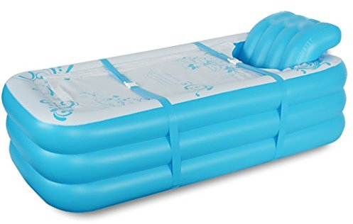 WENJUN Vasca Gonfiabile Pieghevole Allungabile più Grande Scaldabagno Gonfiabile Vasca da Bagno Rimovibile Big Back Vasca Idromassaggio per Adulti Vasca da Bagno per Adulti