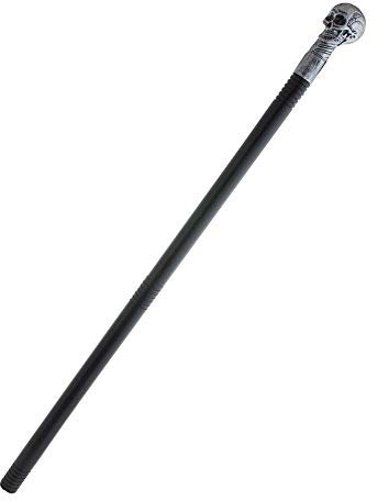 Das Kostümland Totenkopf Gehstock Spazierstock - 75 cm - Zubehör Requisite Kostüm Voodoo Priester Pirat Maya Atzteken Gottkönig Halloween Fasching Mottoparty Theaterauftritt