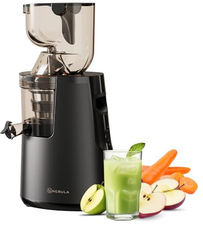 Nebula Black Grande 45RPM Juicer, extracteur de jus pour fruits et légumes, presse-agrumes électrique, sorbetière et machine à glace