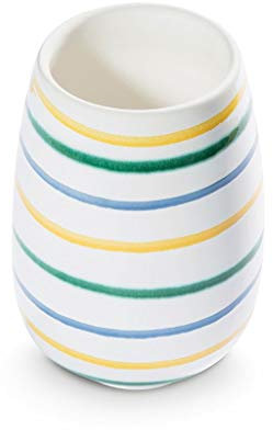 GMUNDNER KERAMIK Vase Höhe : 11 cm Buntgeflammt Geschirr, handgemacht in Österreich