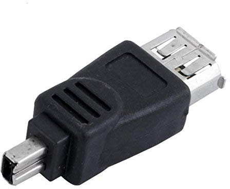 FireMire IEEE 1394 6 Pin Female to 4 Pin Male Adapter