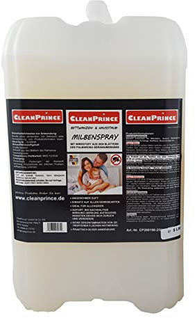 CleanPrince 5 Liter Anti-Milben-Spray: Ungeziefer Milbenspray Anti Milben Milbenex Bettwanzen Entferner Matratzen Reiniger Bettmilben Milbenmittel Allergiker Hausstaubmilben