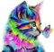 AmzKoi Diamant Peinture, 5D DIY Diamant Complet Chat, Diamant Peinture Kits pour Adultes Strass, Diamant Arts Craft pour la Décoration Murale à la Maison 30 x 30 cm