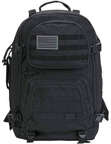 Rockland Zaino per laptop unisex, Nero, L, Zaino tattico militare per laptop