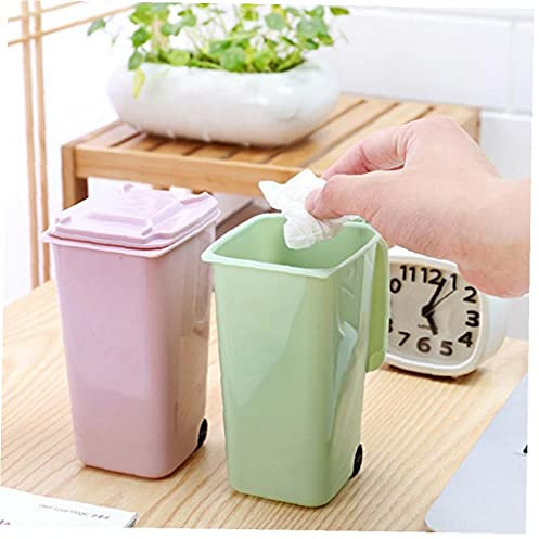 Ménage Wheelie Mini Poubelle de bureau seau en plastique Mini Poubelles Poubelle