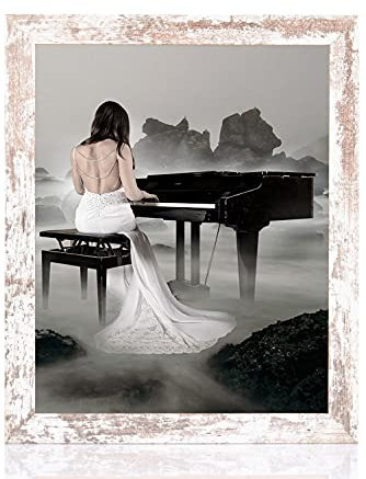 rahmengalerie24 Bilderrahmen 50x60 cm New Rio Rahmen Vintage Holz Acrylglas ohne Passepartout Portraitrahmen Fotorahmen Wechselrahmen für Foto oder Bilder MDF Dekorahmen ohne Bild