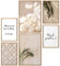 Papierschmiede® Mood Poster Set Bohemian, Bilder Set mit Rahmen (Farbe wählbar) Wohnzimmer Deko Modern, 2x A3 & 4x A4, decoration boho style Peace Natur beige