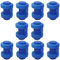 ANCLLO 10 Stück Trampolin-Stangen-Kappen, robuste Trampolin-Abdeckkappen, verdickte Trampolin-Abdeckkappe für Netzhaken, Trampolin-Zubehör (blau), Durchmesser 25 mm