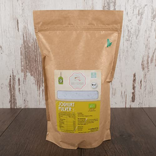 süssundclever.de® Bio Joghurtpulver | 1,0 kg | aus Magermilch | plastikfrei und ökologisch-nachhaltig abgepackt