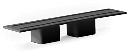Seiletech.de GARDINENSCHIENE ENDKAPPEN | Set 2 Stück | PVC | 2-läufig | schwarz | Gardinen Schiene Vorhangschienen