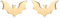 BlackAmazement 2er Set Ohrstecker Piercing 316L Edelstahl Fledermaus Bat Silber Rose Gold Schwarz Gothic Damen Herren (Gold)