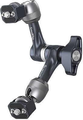 SMALLRIG 7 Rosette Magic Arm, Gelenkarm mit 1/4-20 Schrauben und Verdrehsicherungsstiften, maximale Tragfähigkeit 3,5 kg Friktionsarm, für Kameras, Monitore, LED-Leuchten und Telefone – 4194