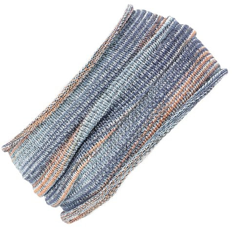 GURU SHOP Magic Hairband, Dread Wrap, Schlauchschal, Stirnband - Haarband Blau/orange, Herren/Damen, Baumwolle