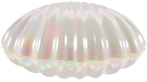 jojofuny 16x8cm Schmuckschale Muschel Deko Schale Geschenkbox Bonbon Süßigkeiten Schachtel Schmuckbox Dekoschale Jewelry Tray für Ohrringe Ringe Halsketten Lippenstifte