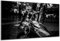 DARO Design - Wand-Bild auf 6mm HDF 84x56 cm Motorrad schwarz weiß - Wand-Deko Bilder Geschenk