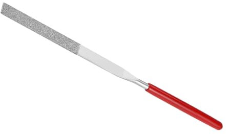 CoCud Lime à Aiguille Revêtue de Diamant | Grain 150, Tige de 4 mm, Longueur de 160 mm | Outil d'Affûtage Avec Lime Plate Revêtue de Diamant - (pour Métal, Verre, Pierre), 1 Pièce
