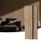 Soundsbay® Akustikpaneele 2er-Set Akustikplatten Lamellenwand aus Holzfunier und Filz Holzpaneele Wand | Moderne Wandpaneele, 240 x 32 cm, Helle Eichenfarbe