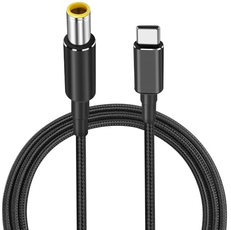 PNGKNYOCN USB C zu DC 7909 Stromkabel, 100W PD USB Typ C Stecker zu DC 8mm Stecker Stromladekabel für Router, CCTV, Laptop etc（1.8M） (DC 7.9x0.9mm)