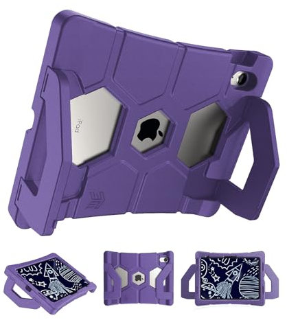 STM Goods Duxling - Funda para iPad (A16/10ª generación) para niños, ultra protectora, diseño de dos asas que permite un fácil transporte y funciona como soporte multiángulo, ideal para padres,