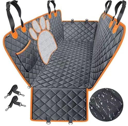BYYNLS Housse de siège de Voiture pour Chien,pour Audi S8.Hamac Chien avec fenêtre en Maille Patte de Chat et Poche de Rangement,A