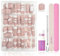 240Pcs French Falsche Nägel - Kurz Quadrat Press On Nails - Künstlich Falsche Nägel zum Aufkleben - Nude Short Nail Art Manicure Dekorationen (Nude Short French)