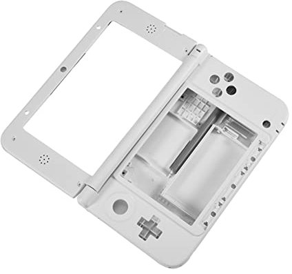 Carcasa Completa, Piezas de Reparación de Carcasa, Kit Completo de Repuesto para 3DS XL (Blanco)