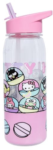 Blue Sky Studios Hello Kitty Bouteille d'eau avec couvercle à rabat anti-fuite pour enfants Motif Hello Kitty